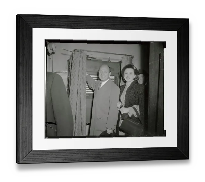 Framed Print : Mr. and Mrs. Jacob Javits at Voting Booth Framed Print : Mr. and Mrs. Jacob Javits at Voting Booth