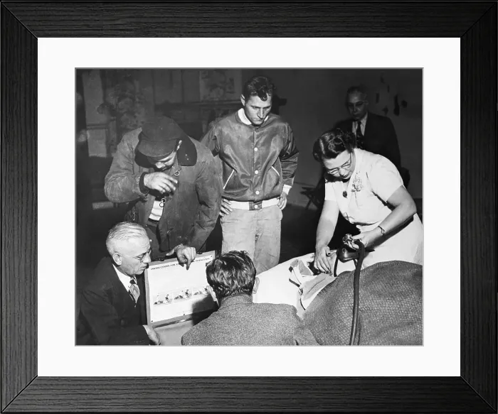 Framed Print : Nurse In Hospital Gives Patient Oxygen Framed Print : Nurse In Hospital Gives Patient Oxygen