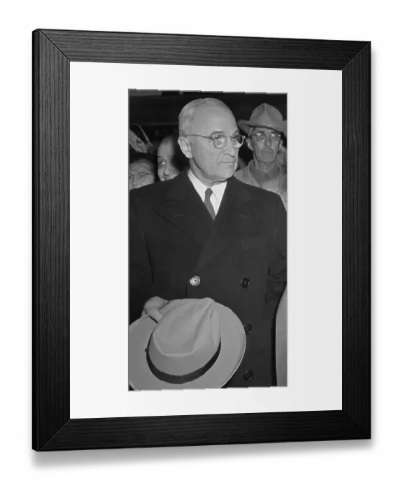 Framed Print : Portrait of US President Harrys Truman Framed Print : Portrait of US President Harrys Truman