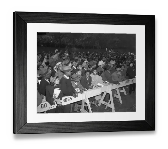 Framed Print : President Campaigns In Harlem Framed Print : President Campaigns In Harlem