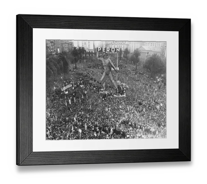 Framed Print : Half Million Throng Cheers Juan Peron Framed Print : Half Million Throng Cheers Juan Peron