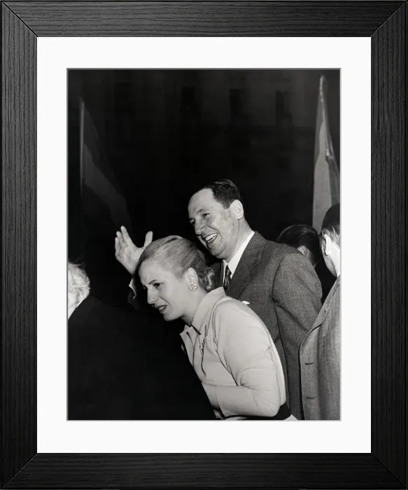 Framed Print : Juan and Eva Peron Waving Framed Print : Juan and Eva Peron Waving