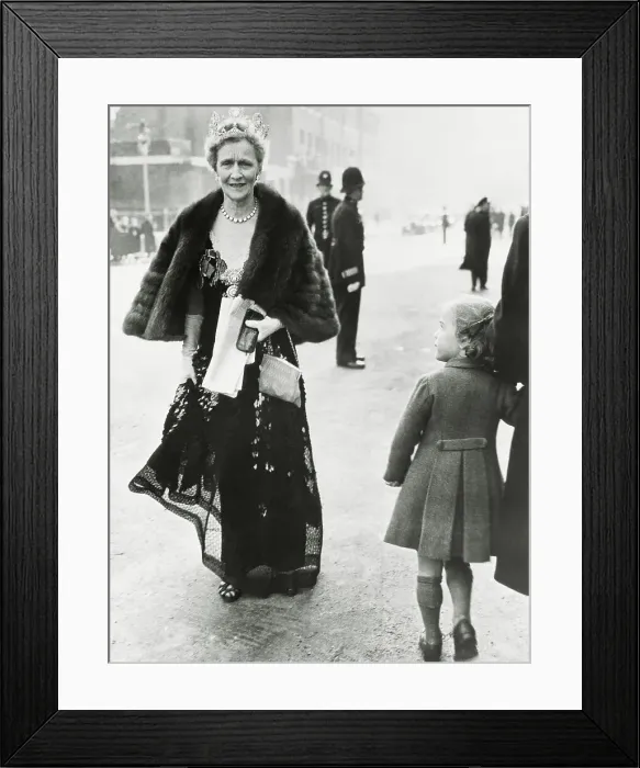 Framed Print : Lady Astor Attending a Formal Party Framed Print : Lady Astor Attending a Formal Party
