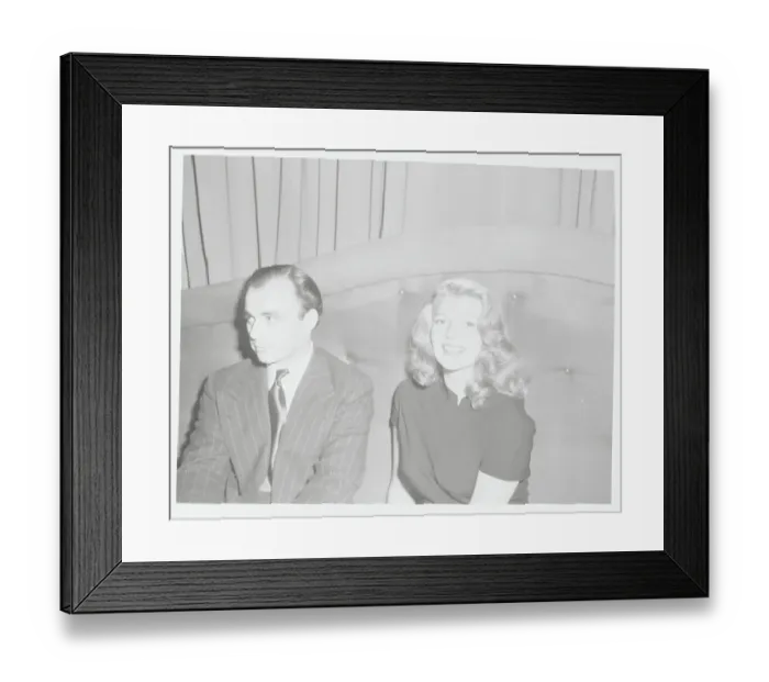 Framed Print : Rita Hayworth and Prince Aly Khan Framed Print : Rita Hayworth and Prince Aly Khan