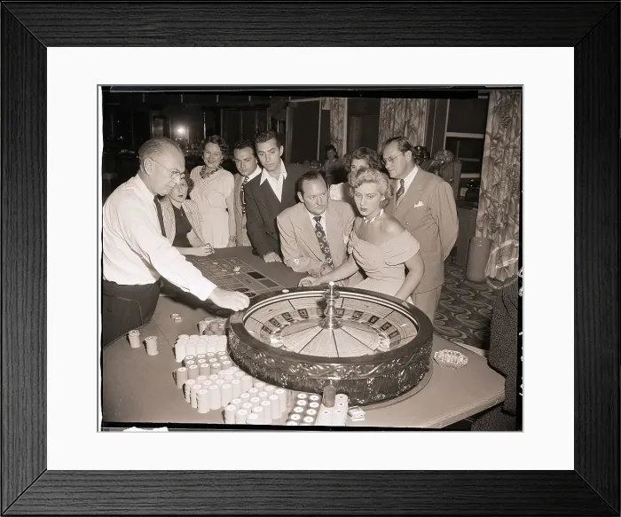 Framed Print : Woman Looking Hypnotic While Gambling Framed Print : Woman Looking Hypnotic While Gambling