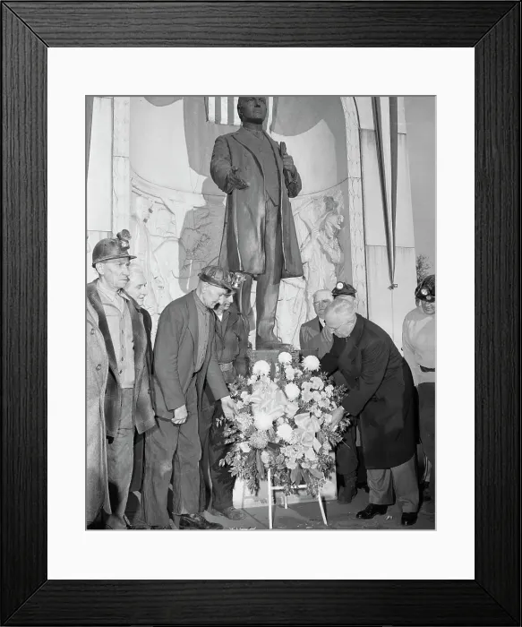 Framed Print : Truman Laying Wreath Framed Print : Truman Laying Wreath