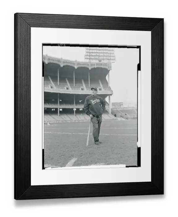 Framed Print : Portrait of Casey Stengel Framed Print : Portrait of Casey Stengel