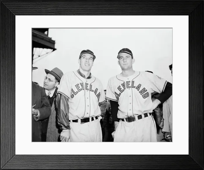 Framed Print : Bob Feller Waist-Up W / Bob Lemon Framed Print : Bob Feller Waist-Up W / Bob Lemon