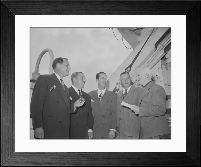 Framed Print : Mayors Arriving From International Conference Framed Print : Mayors Arriving From International Conference