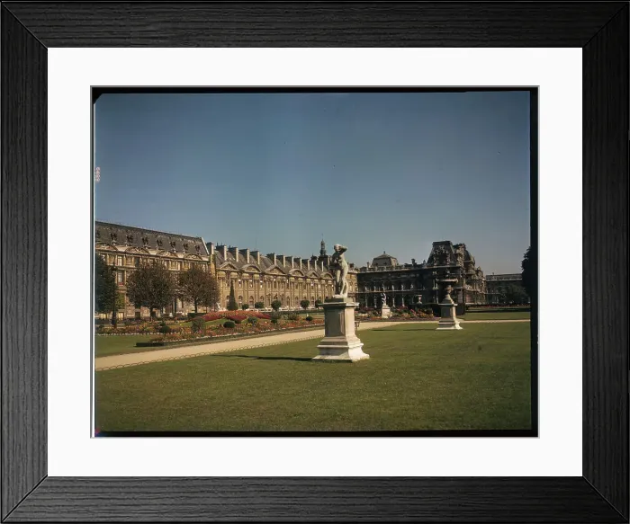 Framed Print : View of Louvre and Tuileries Gardens Framed Print : View of Louvre and Tuileries Gardens