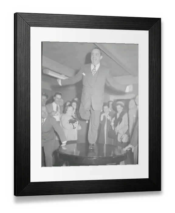 Framed Print : Guido Rugo Dancing on Table Framed Print : Guido Rugo Dancing on Table