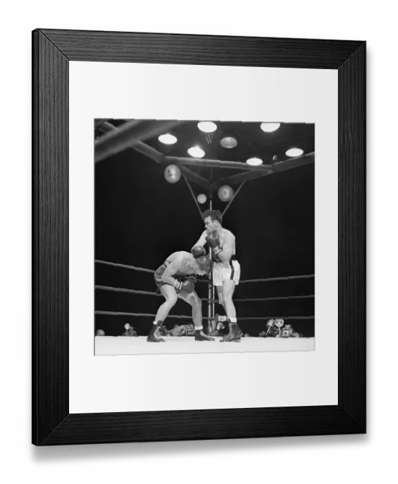 Framed Print : Tony Zale And Marce Cerdan Fight Framed Print : Tony Zale And Marce Cerdan Fight