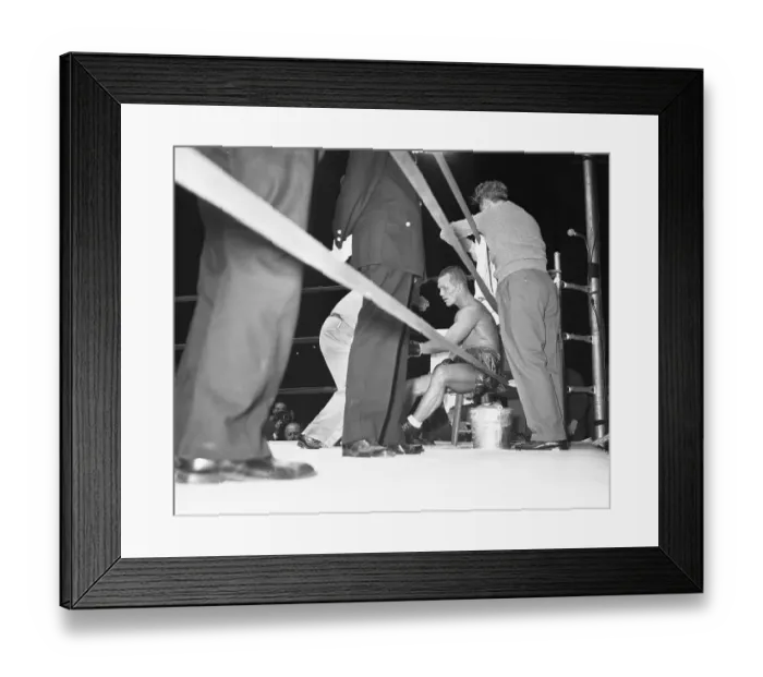 Framed Print : Tony Zale Loses To Marcel Cerdan Framed Print : Tony Zale Loses To Marcel Cerdan