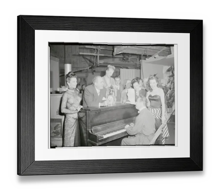 Framed Print : Fritz Feld and Actors Playing Piano Framed Print : Fritz Feld and Actors Playing Piano