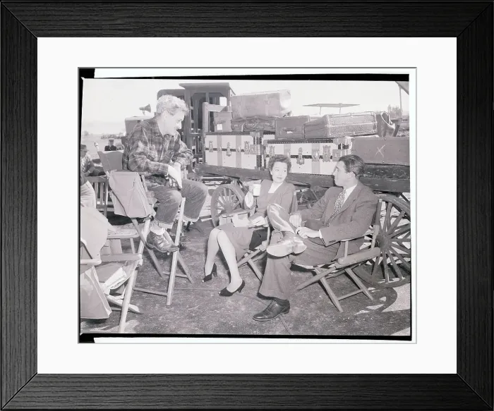 Framed Print : William Wellman and James Stewart Framed Print : William Wellman and James Stewart