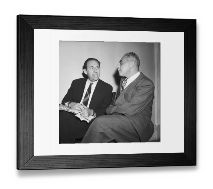 Framed Print : Steve Nelson Talking to his Attorney Framed Print : Steve Nelson Talking to his Attorney