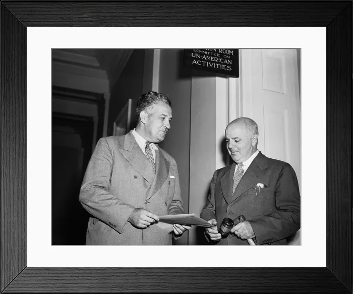 Framed Print : Leslie Groves and J. Parnell Thomas Framed Print : Leslie Groves and J. Parnell Thomas