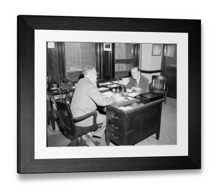 Framed Print : Father Signing Son Up For Draft Framed Print : Father Signing Son Up For Draft