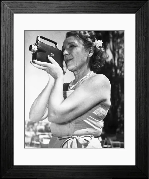 Framed Print : Mary Pickford Filming Home Movie Framed Print : Mary Pickford Filming Home Movie