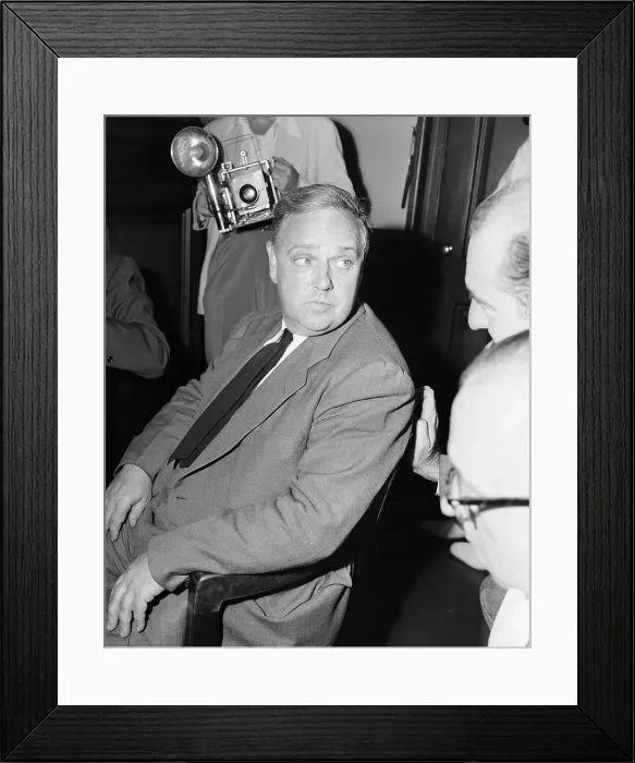 Framed Print : Whittaker Chambers at Hearing Framed Print : Whittaker Chambers at Hearing