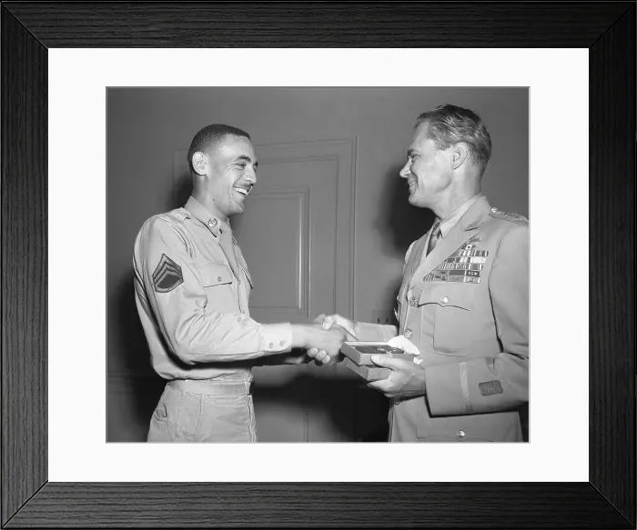 Framed Print : Mal Whitfield, Olympic Hero Visits Pentagon Framed Print : Mal Whitfield, Olympic Hero Visits Pentagon