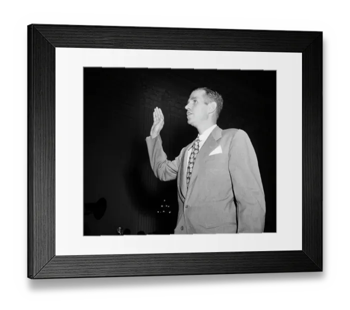 Framed Print : Alger Hiss Being Sworn In Framed Print : Alger Hiss Being Sworn In