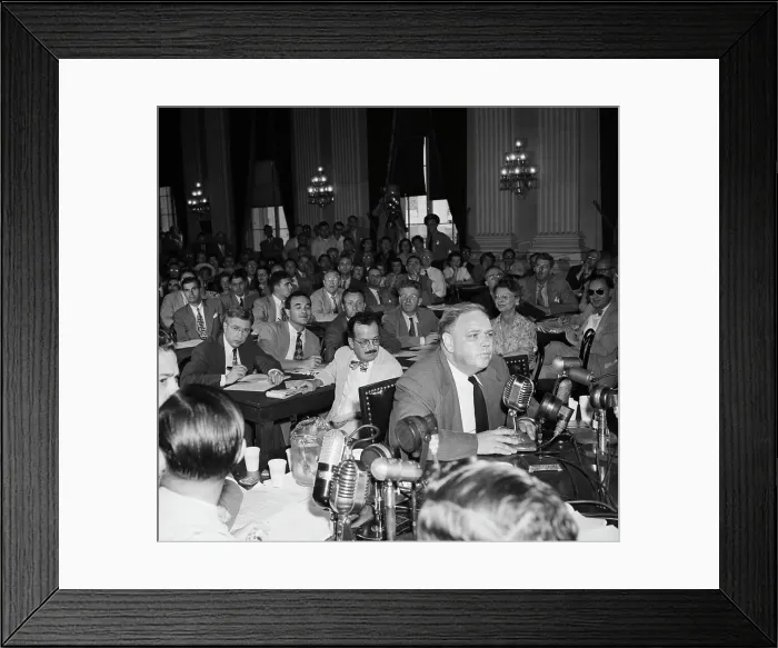 Framed Print : Alger Hiss Listening To Whittaker Chambers Framed Print : Alger Hiss Listening To Whittaker Chambers