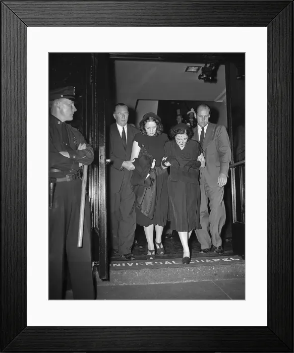 Framed Print : Leving Funeral Home