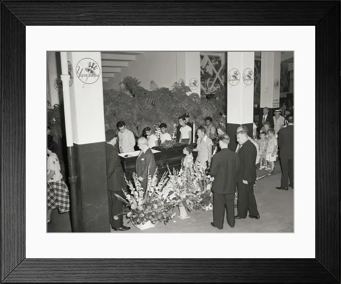 Framed Print : Funneral Of Babe Ruth