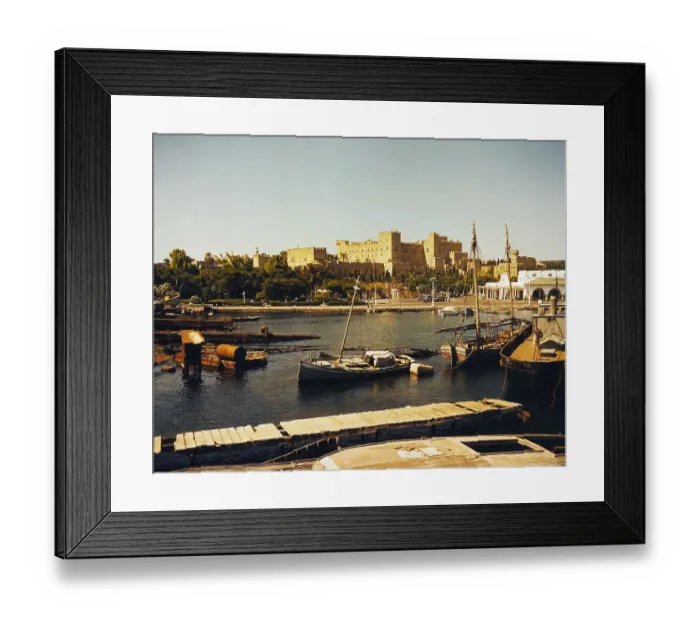 Framed Print : View of Port of Rhodes Framed Print : View of Port of Rhodes