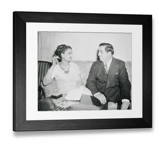 Framed Print : Maharajah and Maharanee of Baroda Lounging Framed Print : Maharajah and Maharanee of Baroda Lounging