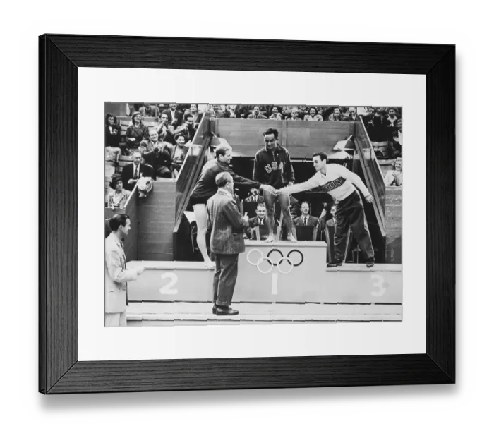 Framed Print : Sammy Lee Wins Gold Medal for Diving Framed Print : Sammy Lee Wins Gold Medal for Diving