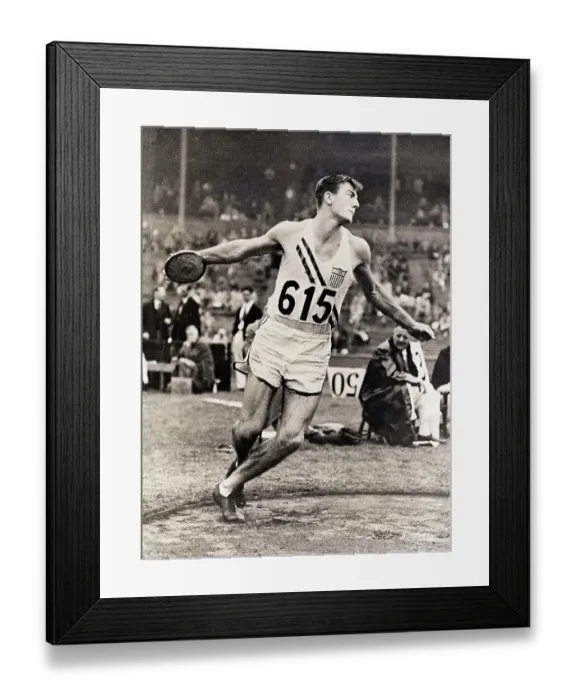 Framed Print : Bob Mathias Olympic Decathlon Athlete