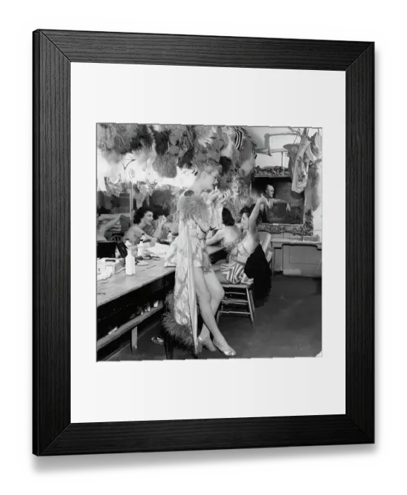 Framed Print : Showgirls Getting Ready For Their Routine Framed Print : Showgirls Getting Ready For Their Routine