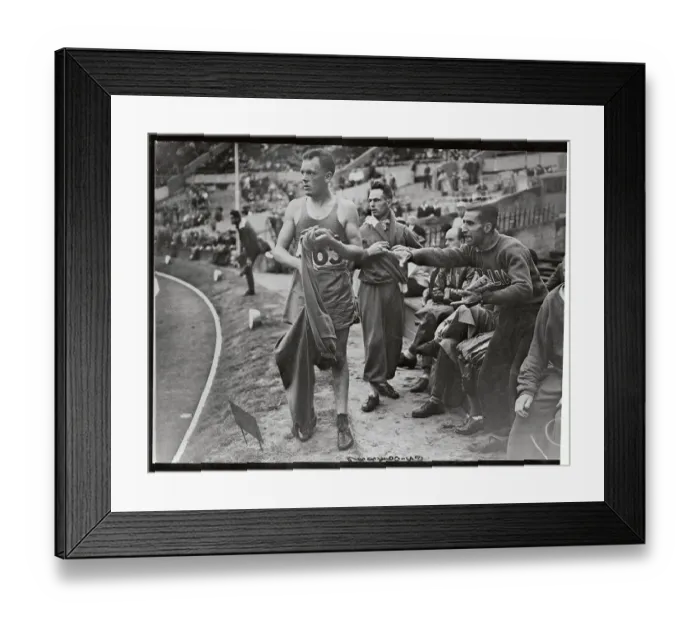Framed Print : Louis Cavalier with Man Shouting Protest Framed Print : Louis Cavalier with Man Shouting Protest