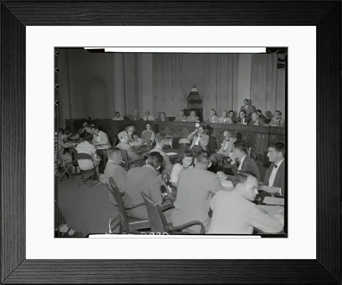 Framed Print : Whittaker Chambers and Committee Members Framed Print : Whittaker Chambers and Committee Members