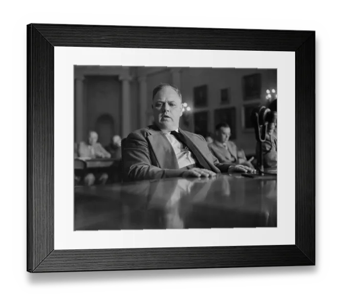 Framed Print : Whittaker Chambers Sitting in Committee Hearing Framed Print : Whittaker Chambers Sitting in Committee Hearing