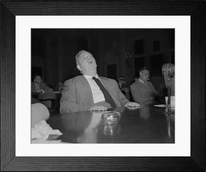 Framed Print : Whittaker Chambers Speaking at Hearing Framed Print : Whittaker Chambers Speaking at Hearing