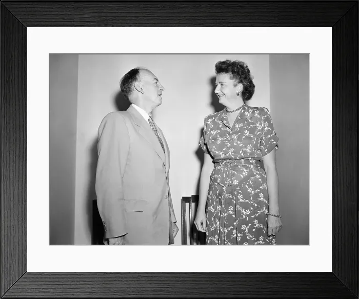 Framed Print : Louis Budenz Talking W / Elizabeth Bentley Framed Print : Louis Budenz Talking W / Elizabeth Bentley