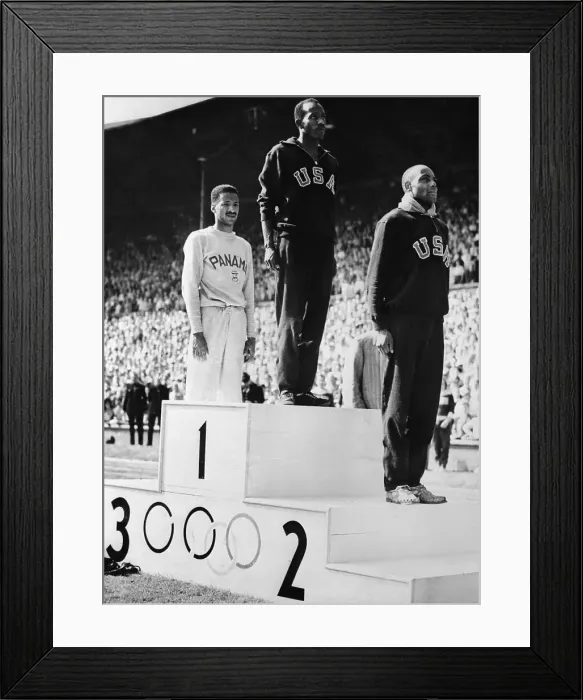 Framed Print : Winners of 100 Meter Dash at 1948 Olympics Framed Print : Winners of 100 Meter Dash at 1948 Olympics