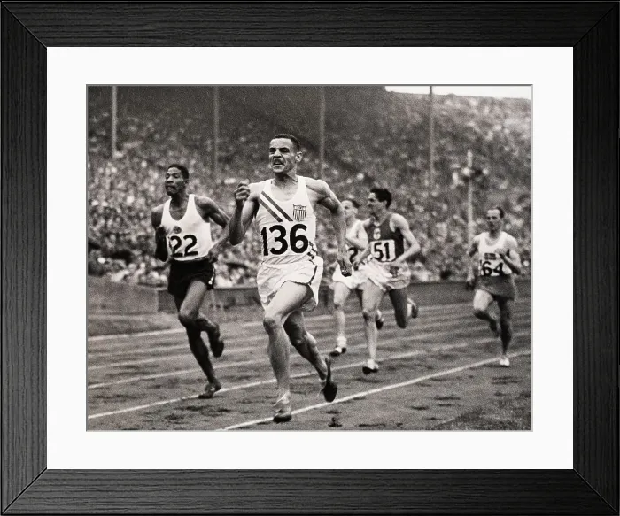Framed Print : Olympic Runners in 800 Meter Race Framed Print : Olympic Runners in 800 Meter Race