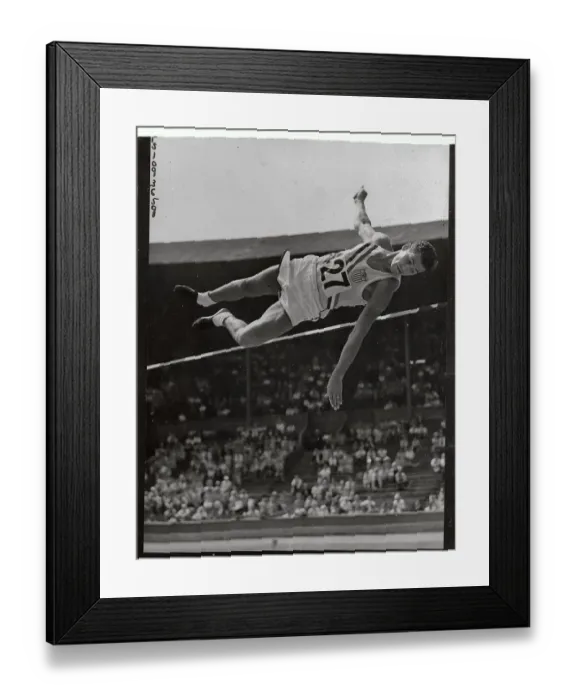 Framed Print : Dwight Eddleman Clearing High Jump Bar Framed Print : Dwight Eddleman Clearing High Jump Bar