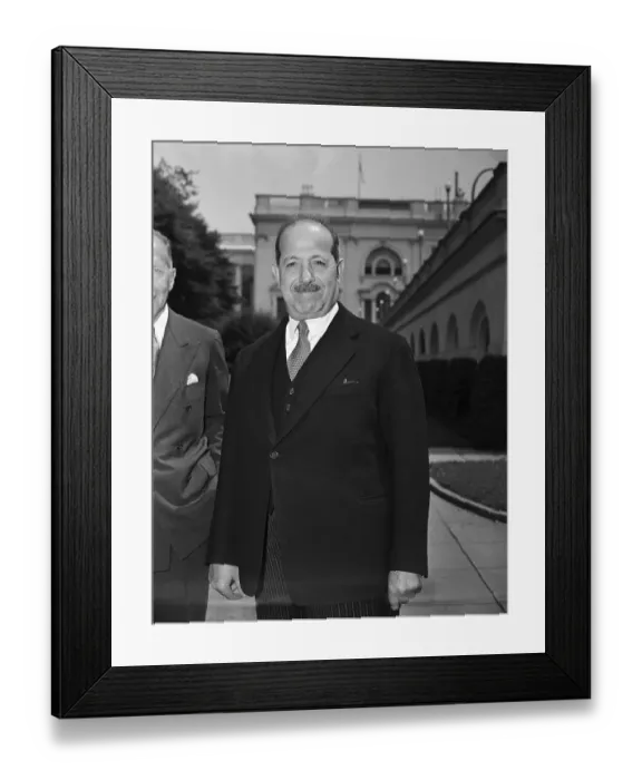 Framed Print : Nokrashy Pasha of Egypt at White House Framed Print : Nokrashy Pasha of Egypt at White House