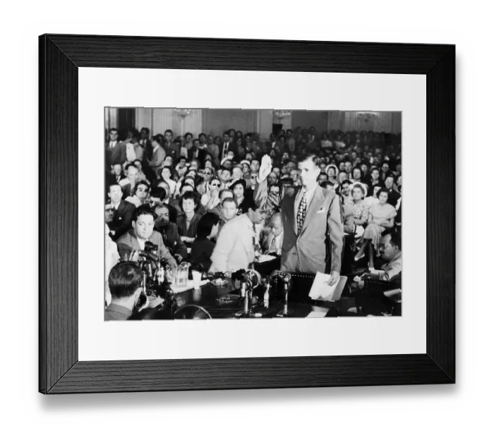 Framed Print : Alger Hiss Taking an Oath Framed Print : Alger Hiss Taking an Oath