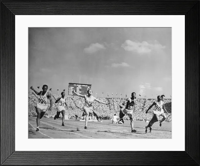 Framed Print : Harrison Dillard Winning Olympic Dash Framed Print : Harrison Dillard Winning Olympic Dash