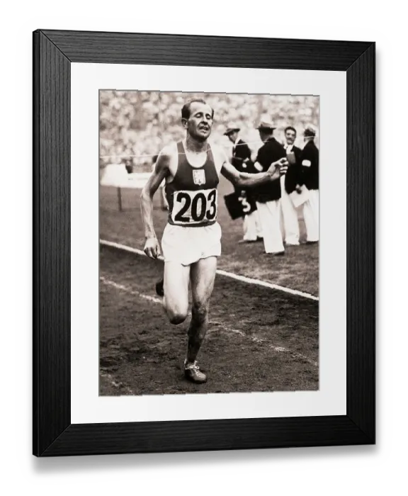Framed Print : Emil Zapotek Winning 10, 000 Meter Race Framed Print : Emil Zapotek Winning 10, 000 Meter Race