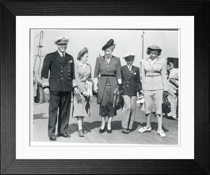 Framed Print : Norwegian Royal Family on Yacht Framed Print : Norwegian Royal Family on Yacht