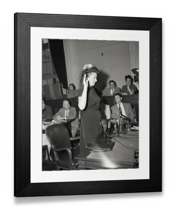 Framed Print : Elizabeth Bentley Taking Oath Framed Print : Elizabeth Bentley Taking Oath