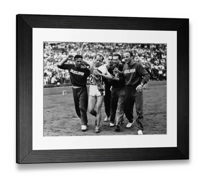 Framed Print : Emil Zatopek Winner of 10, 000 Meter Race Framed Print : Emil Zatopek Winner of 10, 000 Meter Race