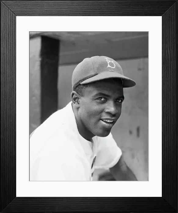Framed Print : Jackie Robinson Smiling Framed Print : Jackie Robinson Smiling